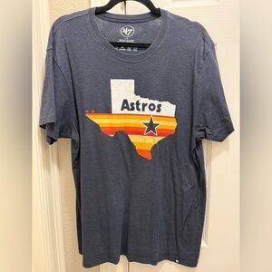47 Brand Navy Astros Short Sleeve Tee